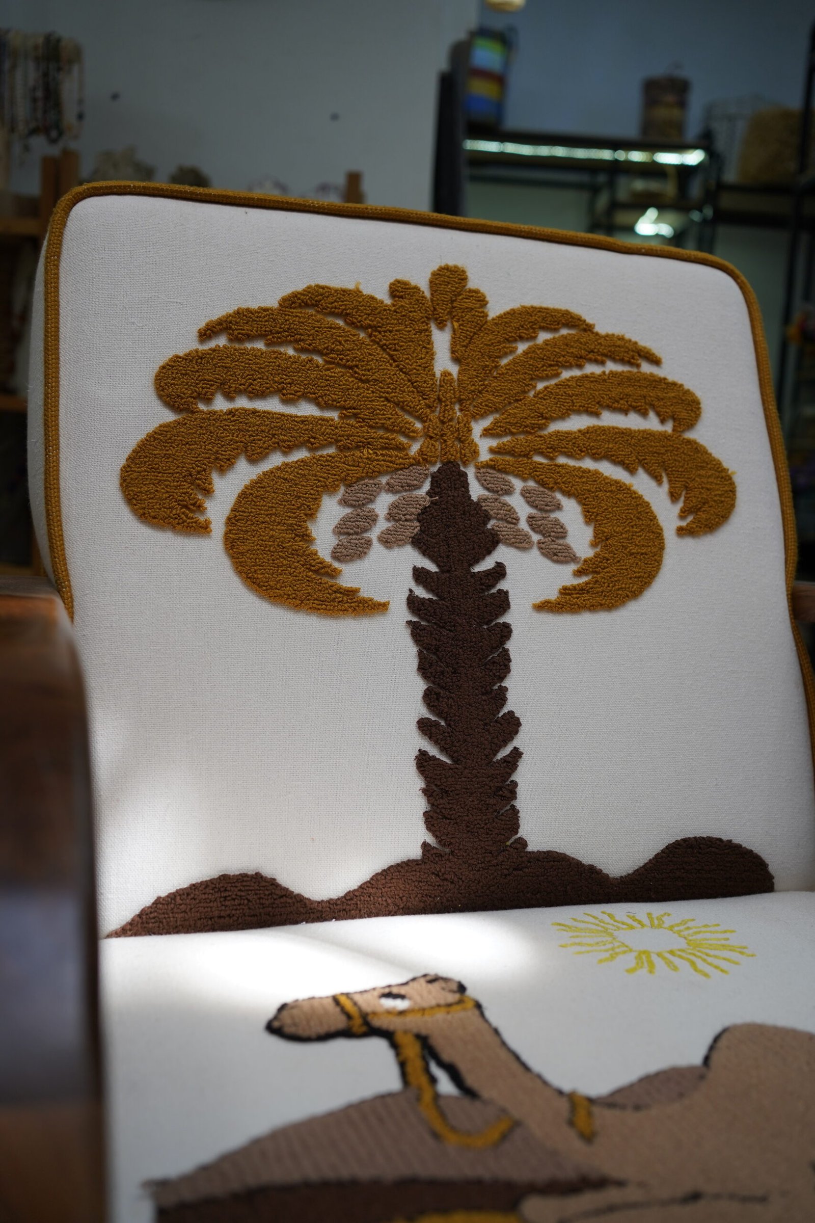 The Palm Accent Chair — Handcrafted by Moroccan Artisans - Image 9
