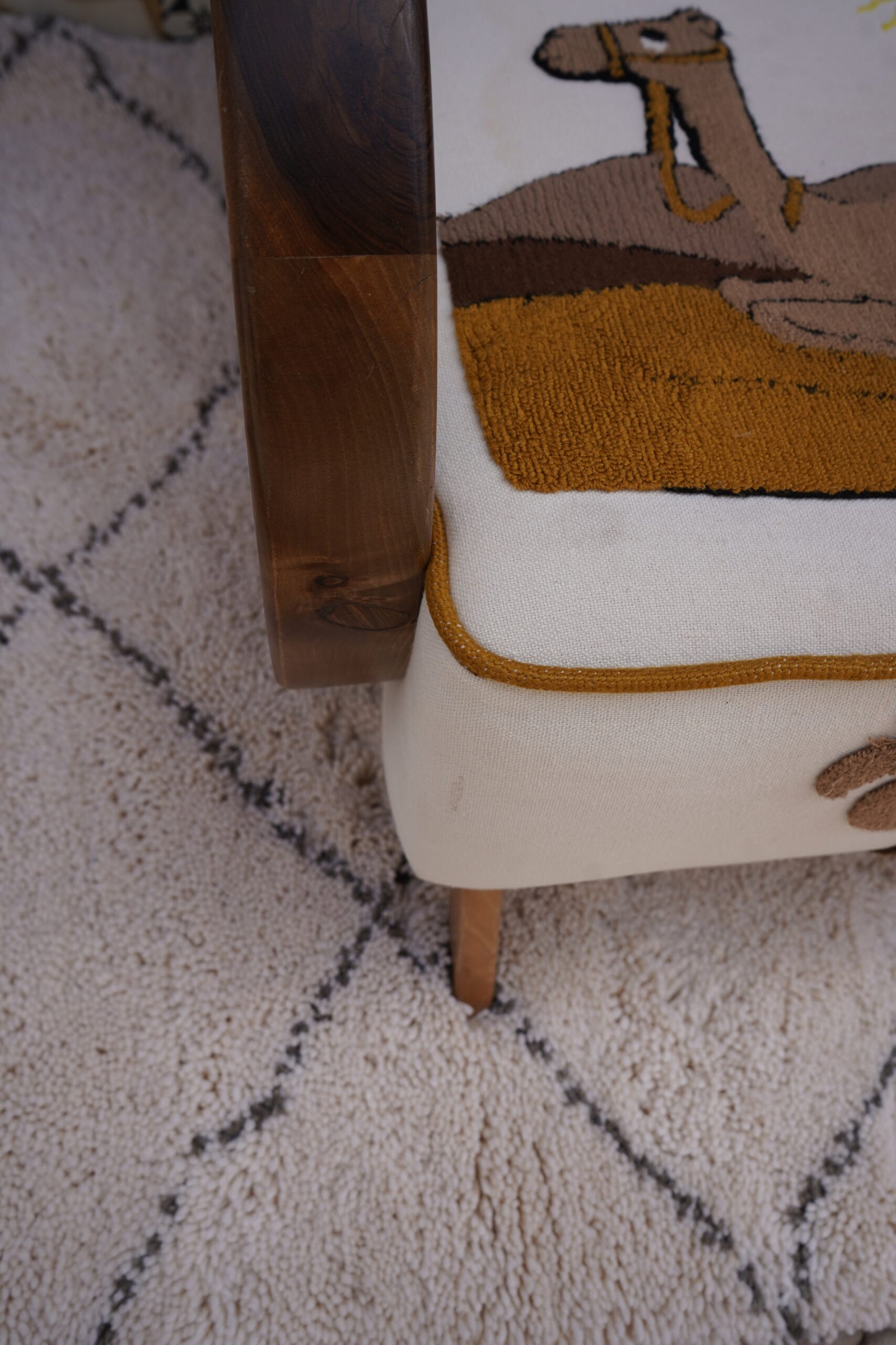 The Palm Accent Chair — Handcrafted by Moroccan Artisans - Image 6