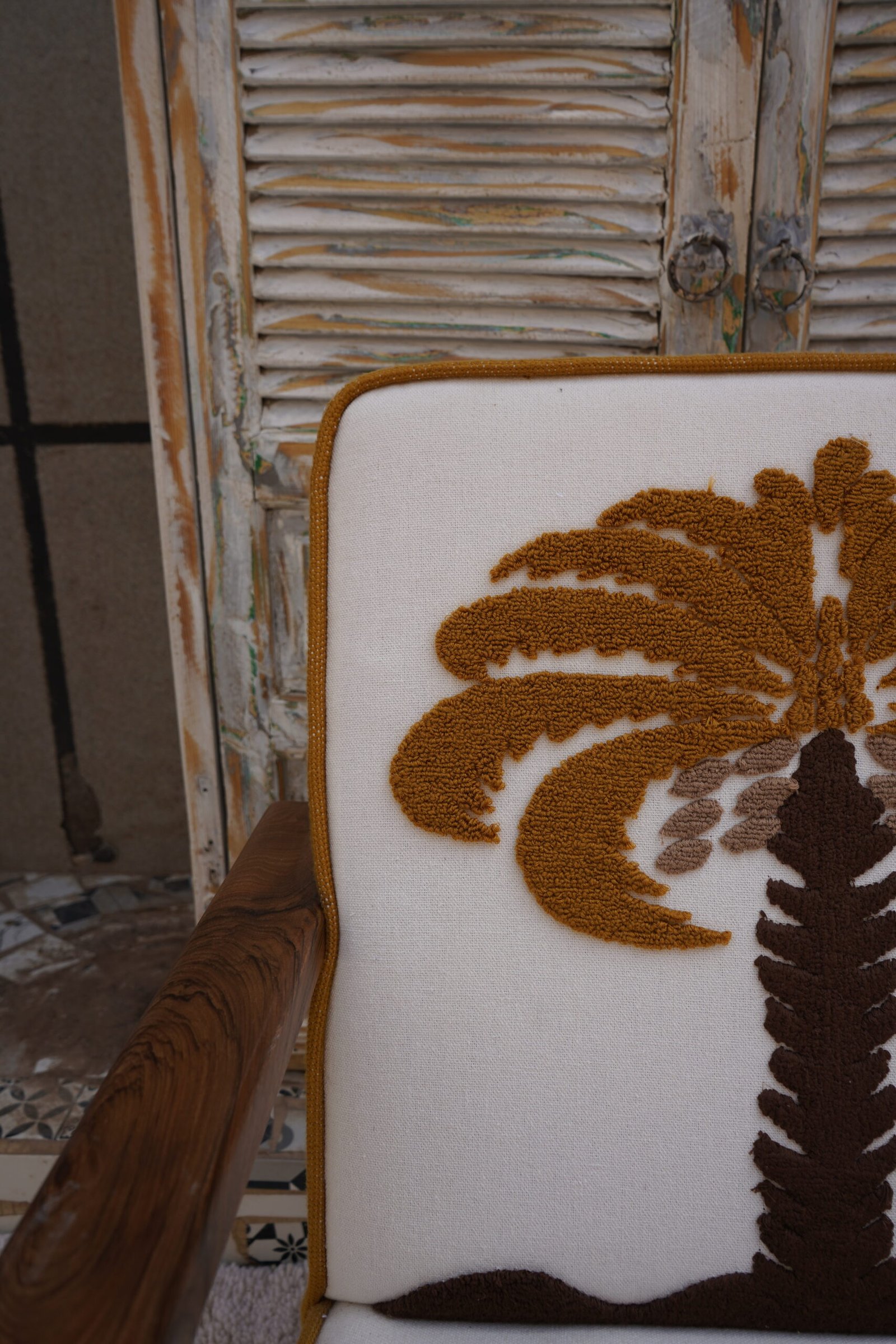 The Palm Accent Chair — Handcrafted by Moroccan Artisans - Image 5