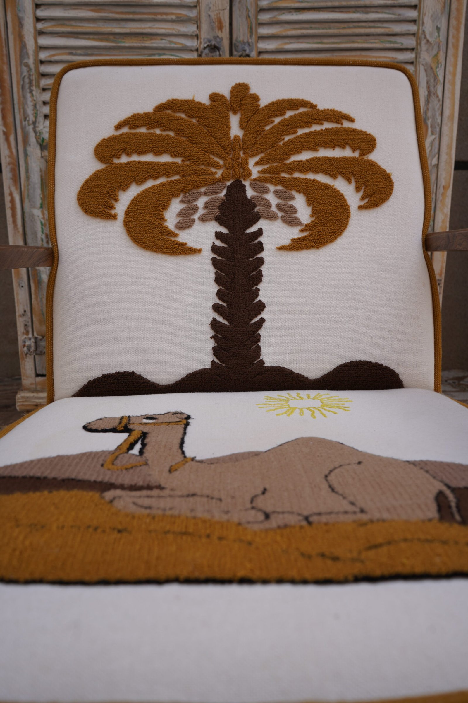 The Palm Accent Chair — Handcrafted by Moroccan Artisans - Image 4