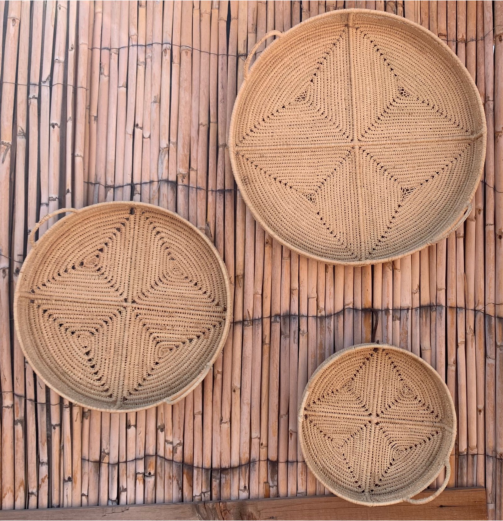 Raffia & Iron Tray