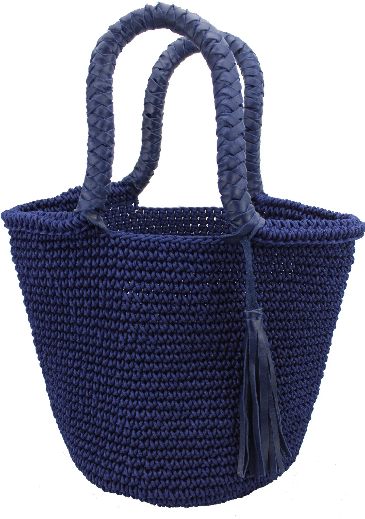 Bohemian Crochet Tote Bag with Tassel Details - Image 15