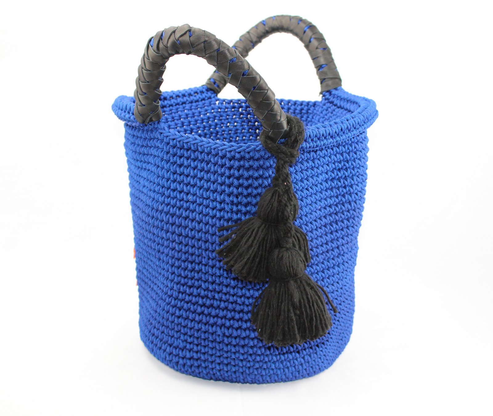 Bohemian Crochet Tote Bag with Tassel Details