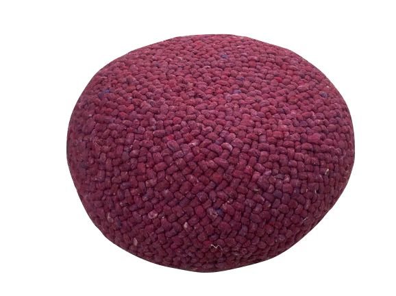 Handmade Moroccan Round Wool Floor Cushions – 100% Natural Wool - Image 13