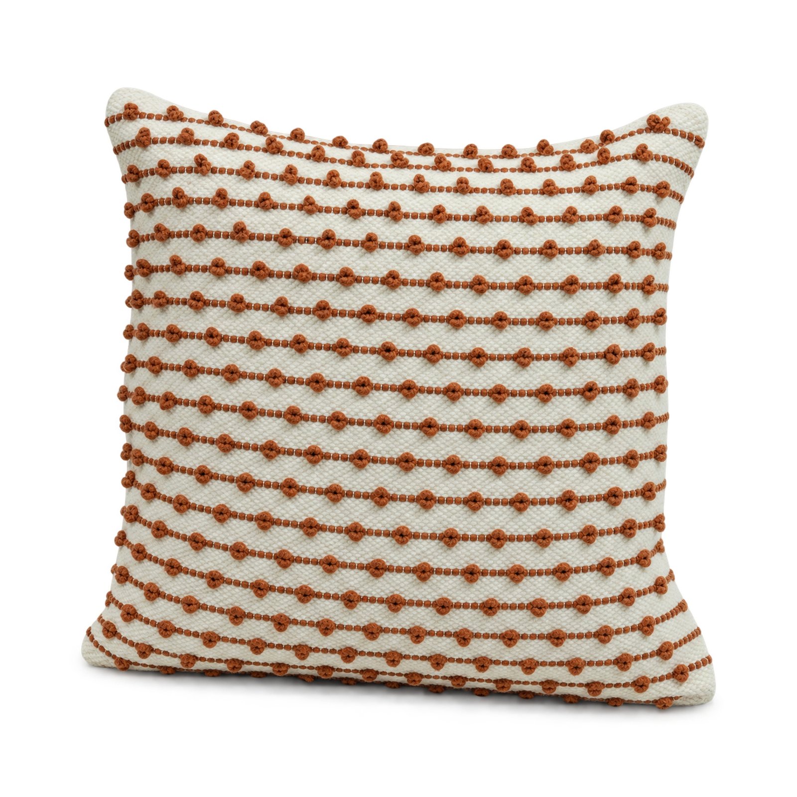 Terracotta Pearl Cushion Angled
